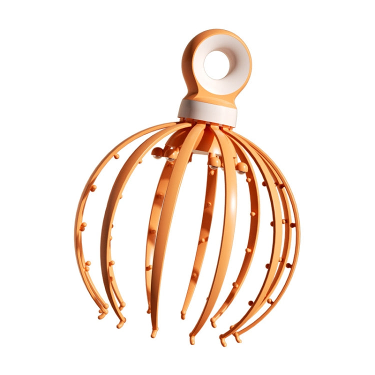 D18 Head Massager Relax Scalp Meridian Massager, Style: 18 Claw (Yellow) - free shipping - PMC TechLife - Order now!