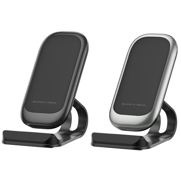 Z01 15W Multifunctional Desktop Wireless Charger with Stand Function, Spec: MCU (Black)