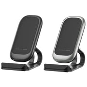 Z01 15W Multifunctional Desktop Wireless Charger with Stand Function, Spec: MCU (Silver)