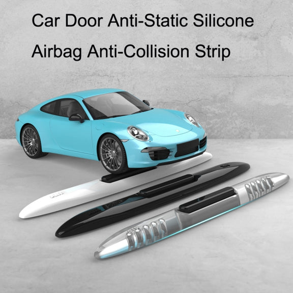 4 PCS Car Door Anti-Static Silicone Airbag Anti-Collision Strip, Colour: Black