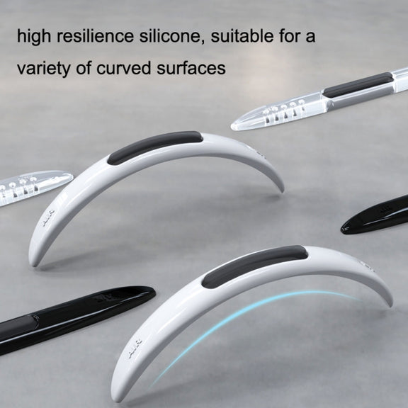 4 PCS Car Door Anti-Static Silicone Airbag Anti-Collision Strip, Colour: Black