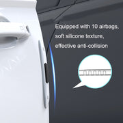 4 PCS Car Door Anti-Static Silicone Airbag Anti-Collision Strip, Colour: Black