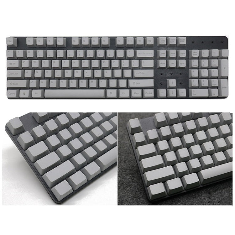 Mechanical Keyboard Laser PBT Keycap Light Gray Front Words