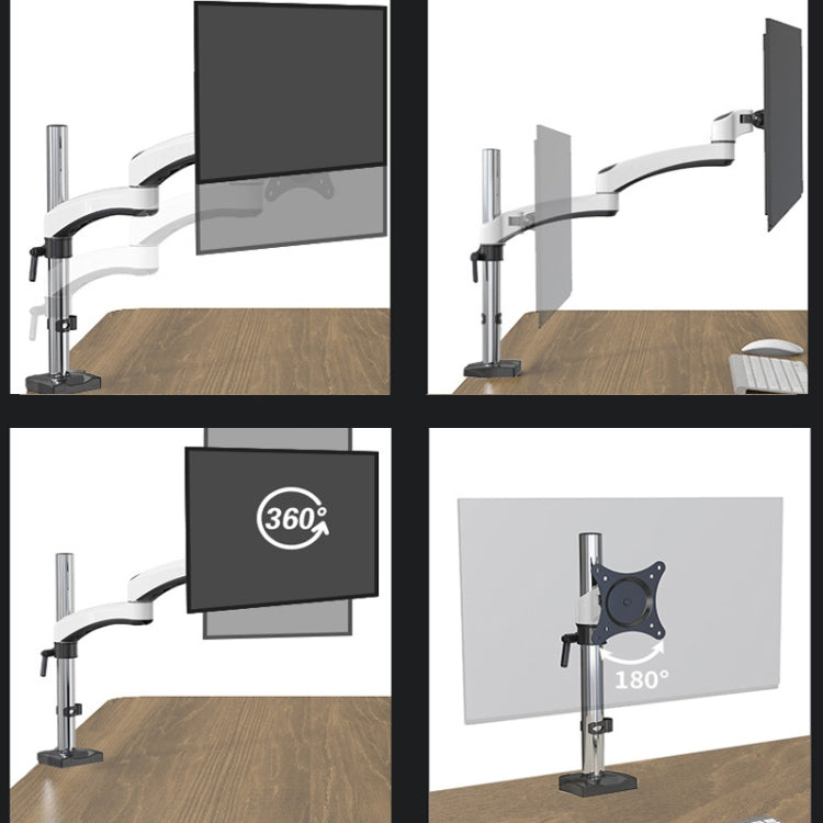 Gibbon Mounts FE112 Aluminum Alloy Lifting and Rotating LCD Computer Monitor Bracket( Clip Table)