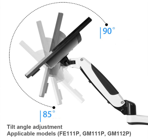 Gibbon Mounts  Lifting and Rotating Computer Monitor Bracket Slide Rail Bracket,Model:  FE110P