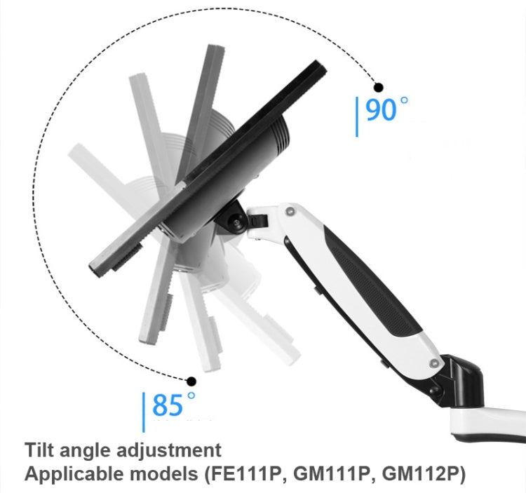 Gibbon Mounts  Lifting and Rotating Computer Monitor Bracket Slide Rail Bracket,Model: FE111P