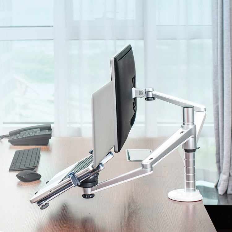 OA-7X Laptop Monitor Desktop Lifting Bracket(Silver) - free shipping - PMC Jewellery - Order now!