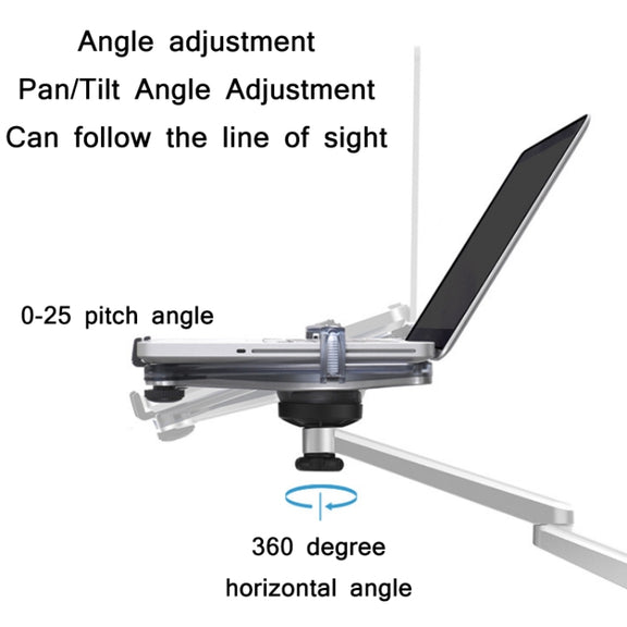 OA-7X Laptop Monitor Desktop Lifting Bracket(Silver)