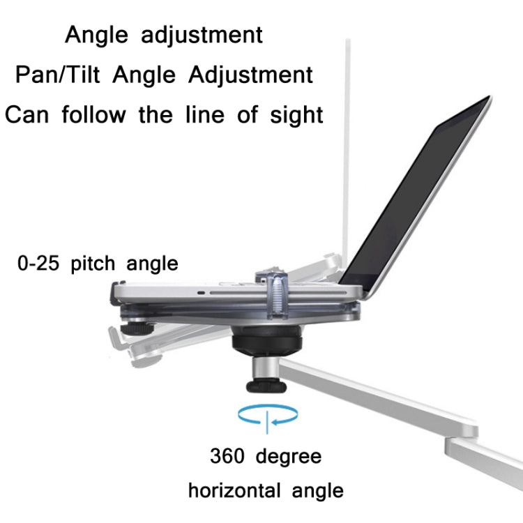 OA-7X Laptop Monitor Desktop Lifting Bracket(Silver)