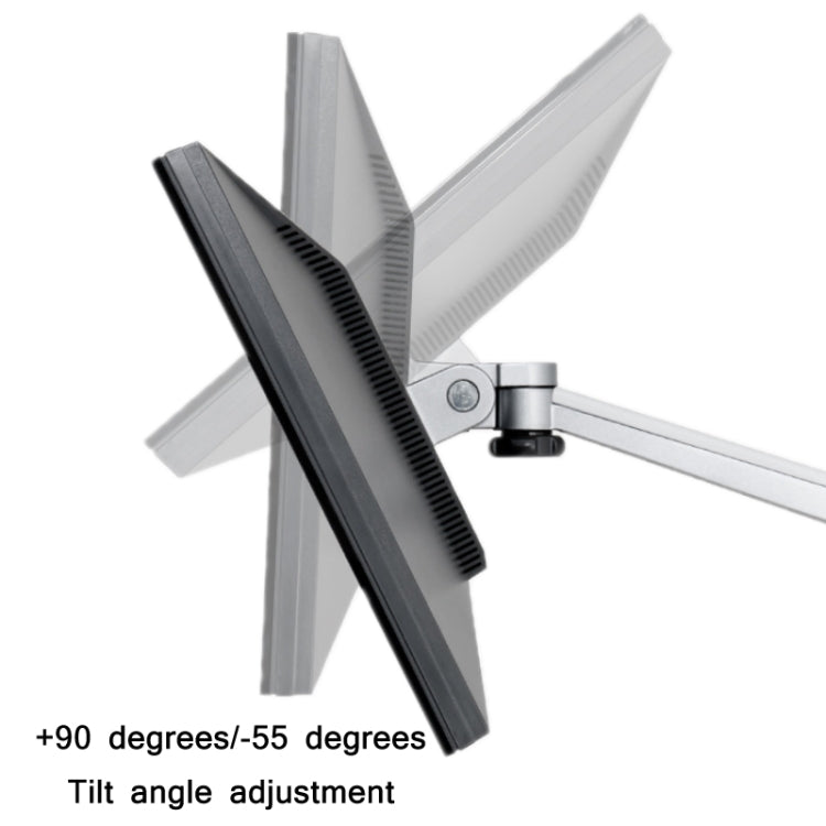 OA-7X Laptop Monitor Desktop Lifting Bracket(Silver) - free shipping - PMC Jewellery - Order now!