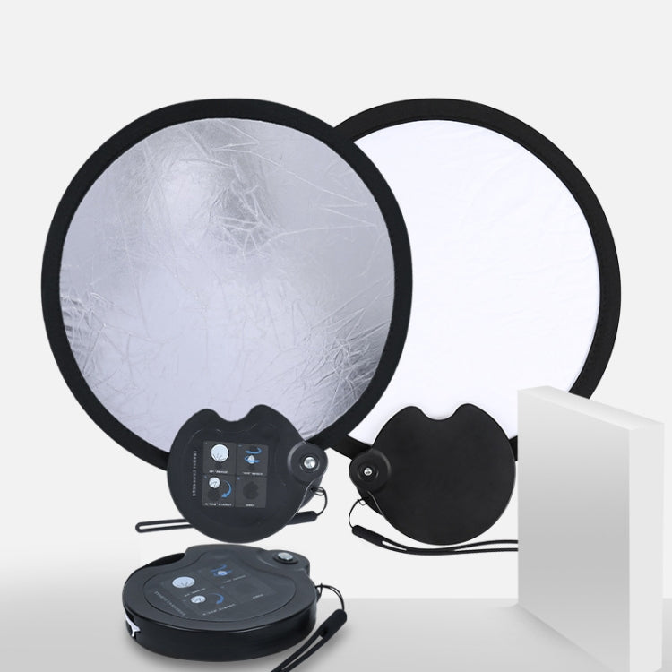 30cm Double-sided Beauty Photo Live Broadcast Fill Light Board with Storage Box(Silver White) - free shipping - PMC Jewellery - Order now!