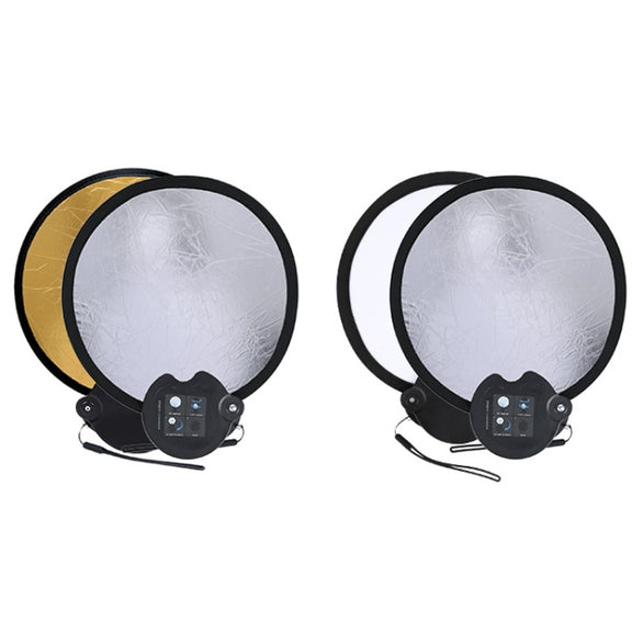 30cm Double-sided Beauty Photo Live Broadcast Fill Light Board with Storage Box(Gold + Silver)