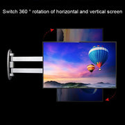 Computer LCD Monitor Wall Mounted Universal Swivel Bracket(Silver)