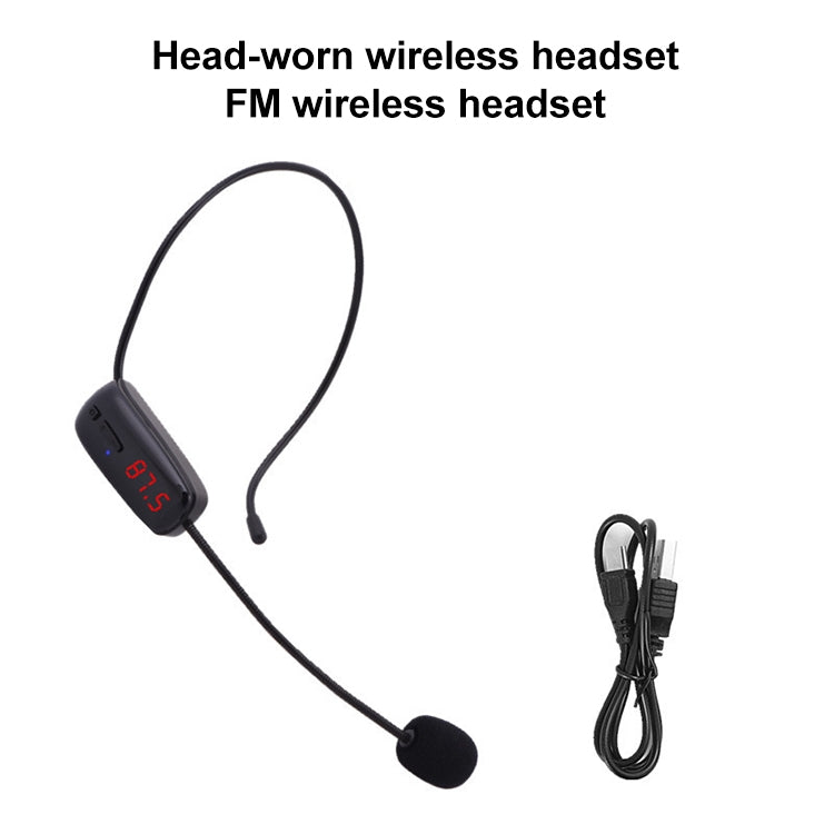 FM Microphone Wireless Headset Small Amplifier Head-Worn Microphone - Microphone by PMC Jewellery | Online Shopping South Africa | PMC Jewellery | Buy Now Pay Later Mobicred