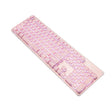 LANGTU L1 104 Keys USB Home Office Film Luminous Wired Keyboard, Cable Length:1.6m(White Light Pink) - Wired Keyboard by LANGTU | Online Shopping South Africa | PMC TechLife | Buy Now Pay Later Mobicred
