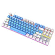 XUNFOX K80 87 Keys Wired Gaming Mechanical Illuminated Keyboard, Cable Length:1.5m(Blue White) - free shipping - PMC TechLife - Order now!