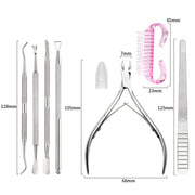 Stainless Steel Double Head Dead Skin Scissors Set, Specification: Set C