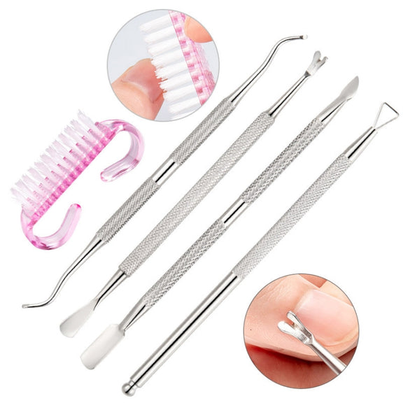 Stainless Steel Double Head Dead Skin Scissors Set, Specification: Set C