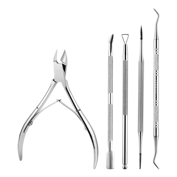 Stainless Steel Double Head Dead Skin Scissors Set, Specification: Set D