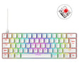 ZIYOU LANG T60 62-Key RGB Luminous Mechanical Wired Keyboard, Cable Length:1.5m(White Red Shaft) - free shipping - PMC TechLife - Order now!