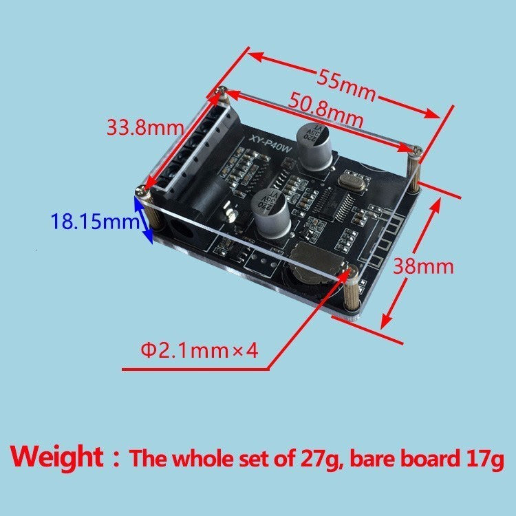 30W/40W Stereo Bluetooth Power Amplifier Plate 12V/24V High Power Digital Power Module Bare Plate - free shipping - PMC TechLife - Order now!
