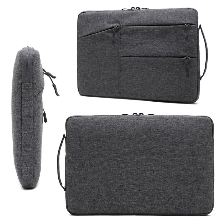 Zipper Type Polyester Business Laptop Liner Bag, Size: 13.3 Inch(Black)