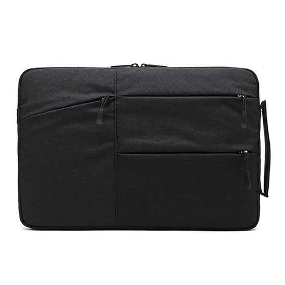Zipper Type Polyester Business Laptop Liner Bag, Size: 14 Inch(Black)