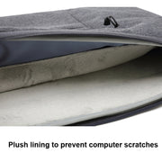 Zipper Type Polyester Business Laptop Liner Bag, Size: 14 Inch(Black)