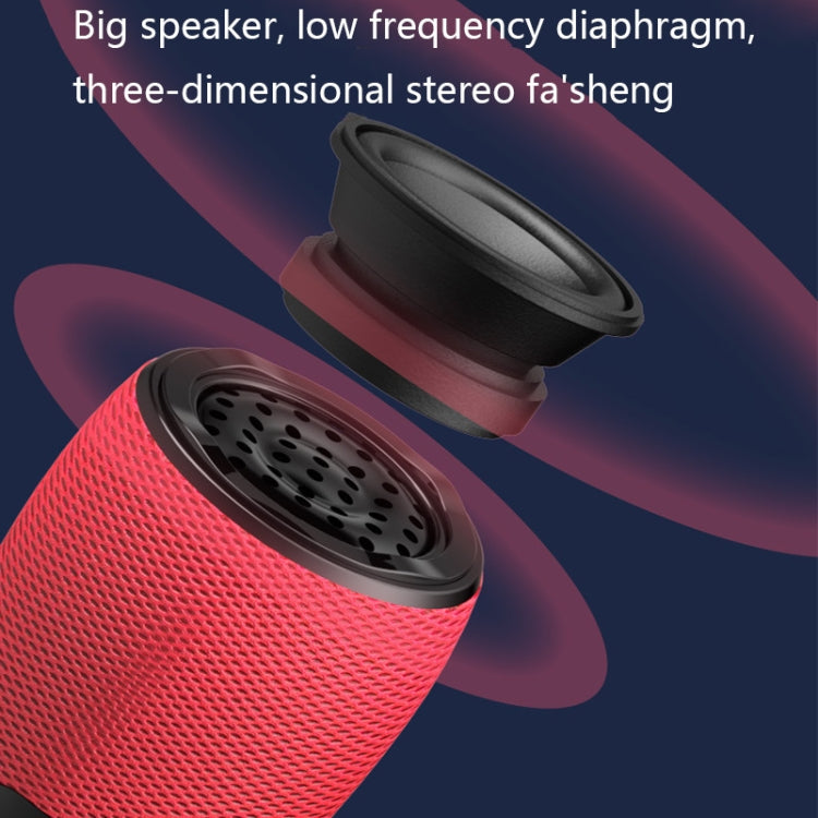 WS898 Live Wireless Bluetooth Microphone with Audio Function(Red) - Microphone by PMC TechLife | Online Shopping South Africa | PMC TechLife | Buy Now Pay Later Mobicred