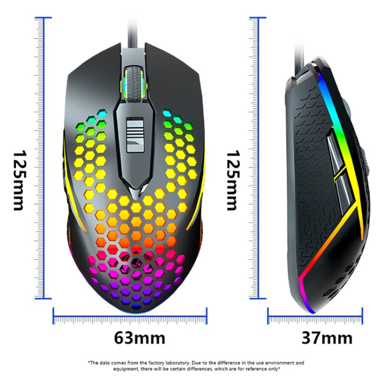 LEAVEN S50 6Keys Macro Definition Programmable RGB Lighted Gaming Wired Mouse, Cable Length: 1.5m(Pink)