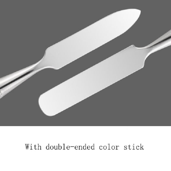 Stainless Steel Nail Makeup Palette With Toning Stick, Specification: Black Small
