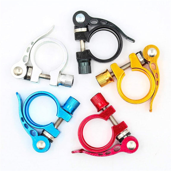 5 PCS Bicycle Accessories Quick Release Clip Road Bike Seatpost Clamp, Size: 28.6mm(Black)