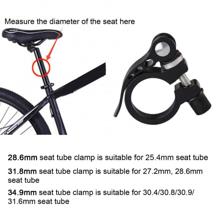 5 PCS Bicycle Accessories Quick Release Clip Road Bike Seatpost Clamp, Size: 28.6mm(Red) - Pipe clamps by PMc TechLife | Online Shopping South Africa | PMc TechLife | Buy Now Pay Later Mobicred