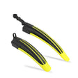 1 Set  Dual Color Bicycle Mudguard Mountain Bike Fenders Set(Black Yellow) - Mudguards by PMc TechLife | Online Shopping South Africa | PMc TechLife | Buy Now Pay Later Mobicred