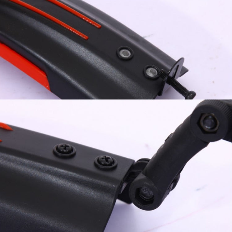 1 Set  Dual Color Bicycle Mudguard Mountain Bike Fenders Set(All Black)