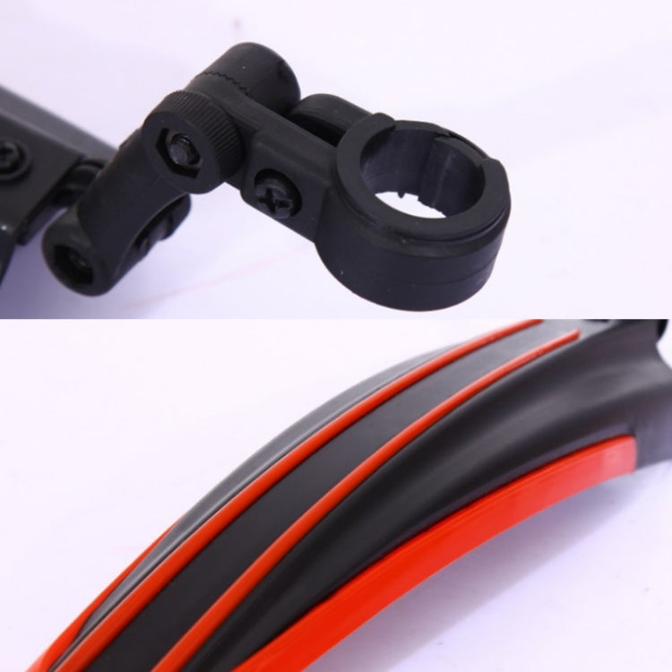 1 Set  Dual Color Bicycle Mudguard Mountain Bike Fenders Set(Black Red) - Mudguards by PMc TechLife | Online Shopping South Africa | PMc TechLife | Buy Now Pay Later Mobicred