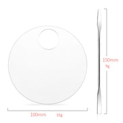 Acrylic Makeups Manicure Transparent Palette With Color Stick, Specification: Round Plate+Stick