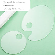 Acrylic Makeups Manicure Transparent Palette With Color Stick, Specification: Round Plate+Stick