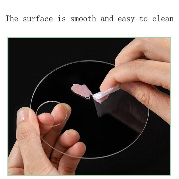 Acrylic Makeups Manicure Transparent Palette With Color Stick, Specification: Round Plate+Stick