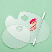 Acrylic Makeups Manicure Transparent Palette With Color Stick, Specification: Round Plate+Stick