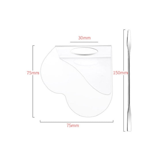Acrylic Makeups Manicure Transparent Palette With Color Stick, Specification: Love Plate+Stick