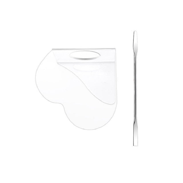 Acrylic Makeups Manicure Transparent Palette With Color Stick, Specification: Love Plate+Stick