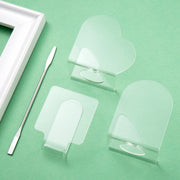Acrylic Makeups Manicure Transparent Palette With Color Stick, Specification: Half-ring Plate+Stick