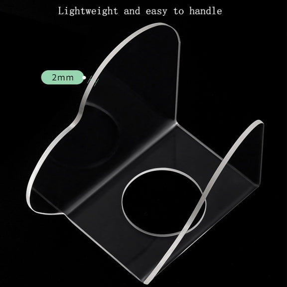 Acrylic Makeups Manicure Transparent Palette With Color Stick, Specification: Half-ring Plate+Stick
