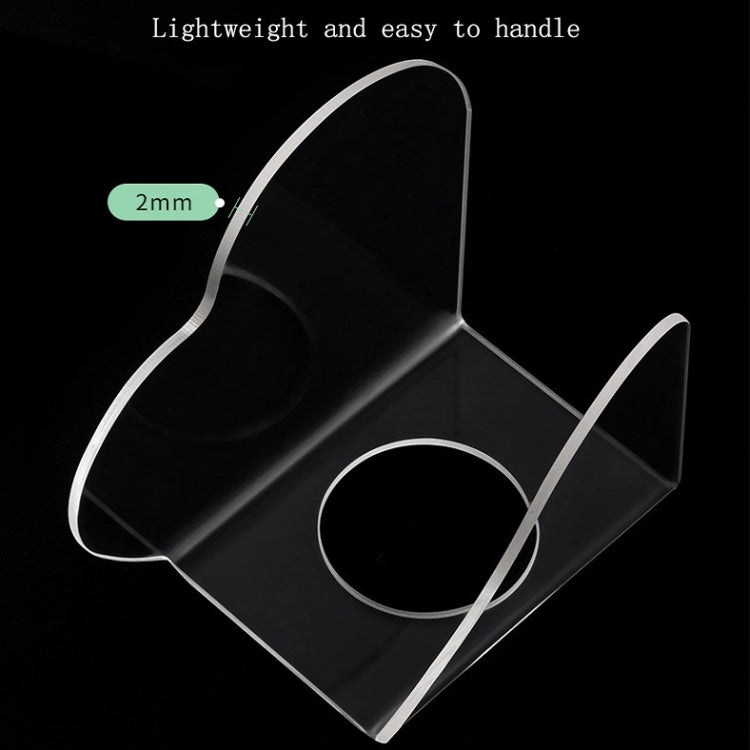 Acrylic Makeups Manicure Transparent Palette With Color Stick, Specification: Half-ring Plate+Stick