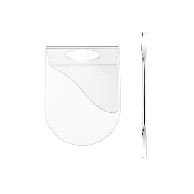 Acrylic Makeups Manicure Transparent Palette With Color Stick, Specification: Half-ring Plate+Stick