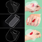 Acrylic Makeups Manicure Transparent Palette With Color Stick, Specification: Square Plate+Stick