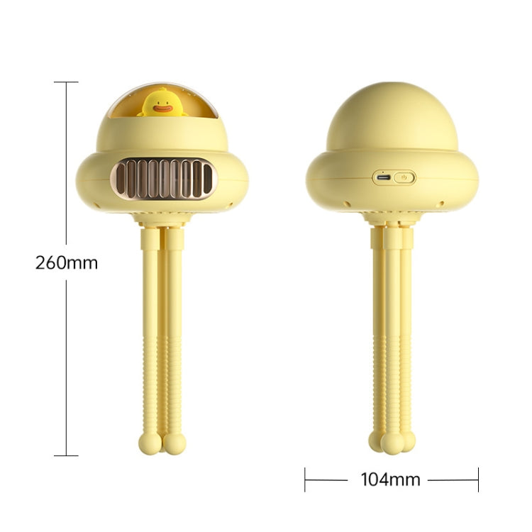 Stroller Portable Multi-Function Silent Octopus Bladeless Fan(Yellow) - Electric Fans by PMC TechLife | Online Shopping South Africa | PMC TechLife | Buy Now Pay Later Mobicred