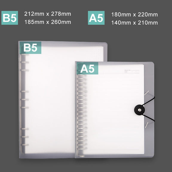 Transparent Matte PP Soft Shell Cover Hand Accountive Page, Style: B5 Cornell Core