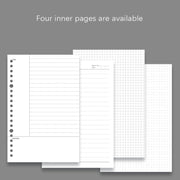 Transparent Matte PP Soft Shell Cover Hand Accountive Page, Style: B5 Point Array Core